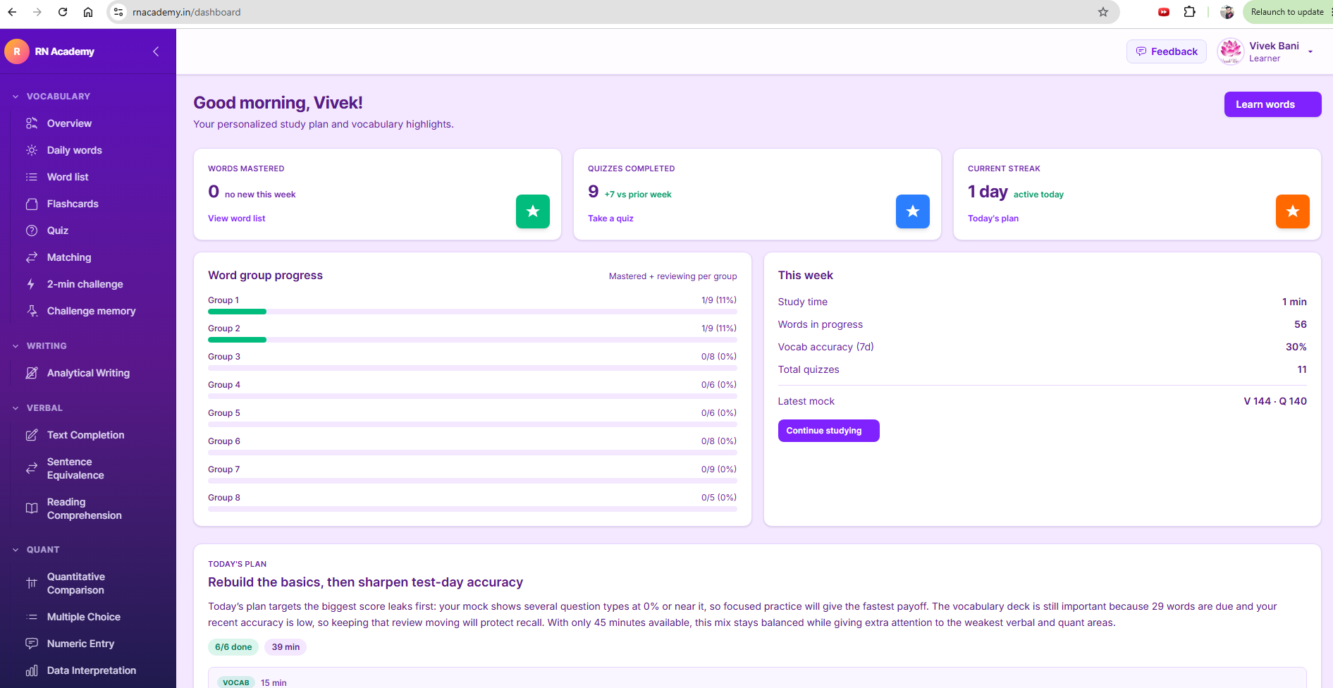 RN Academy app preview