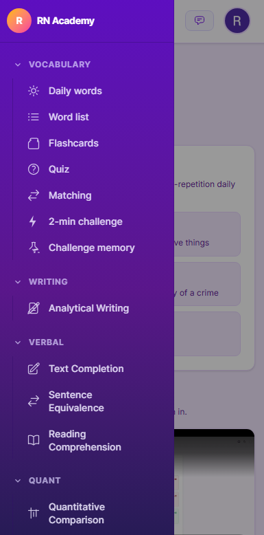 RN Academy mobile app preview